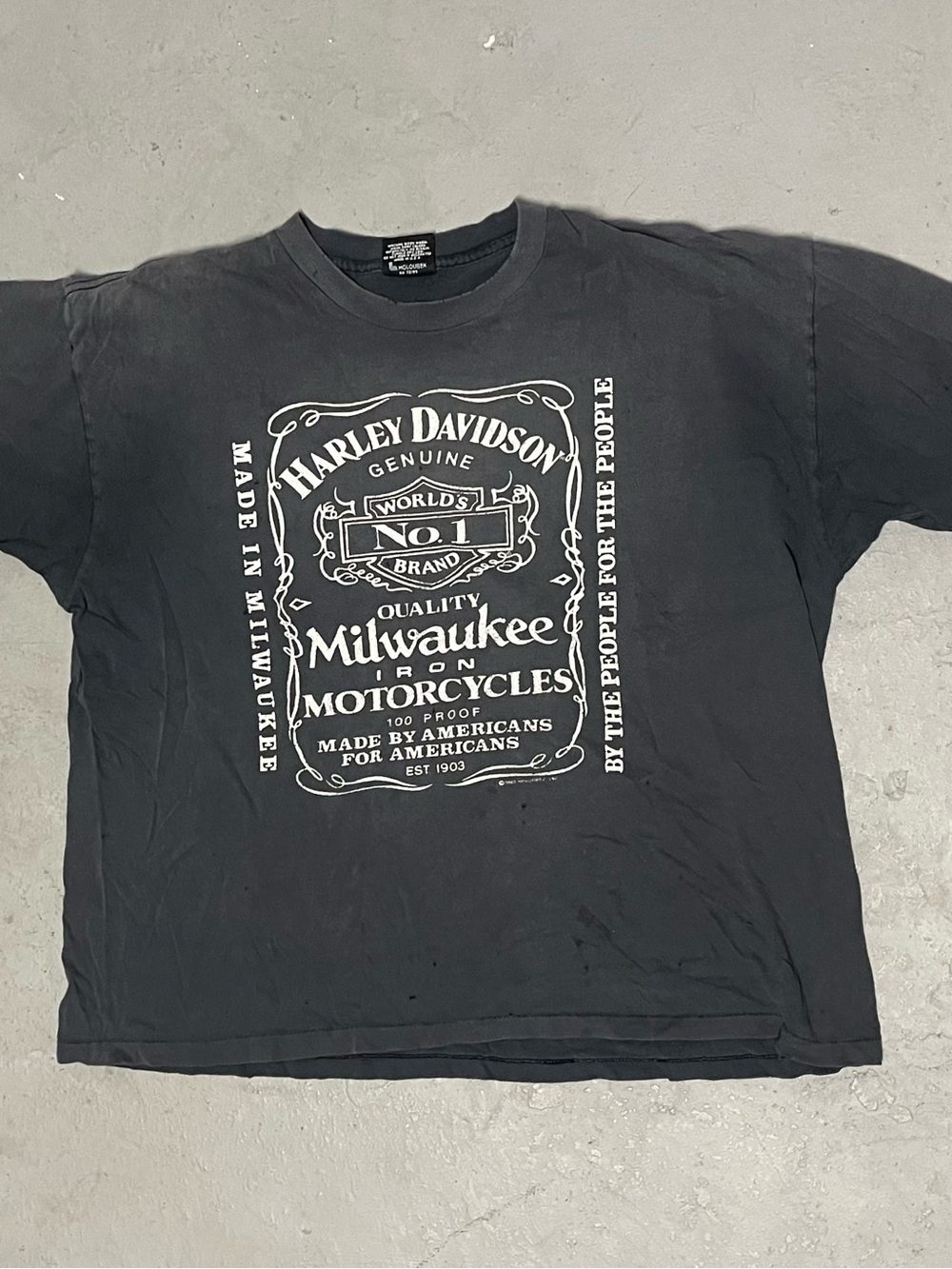 Harley-Davidson Grey Distressed Graphic Tee